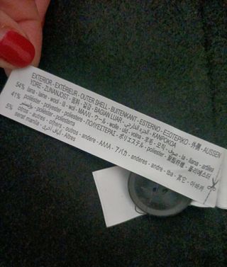Abrigo de lana de Oysho 
