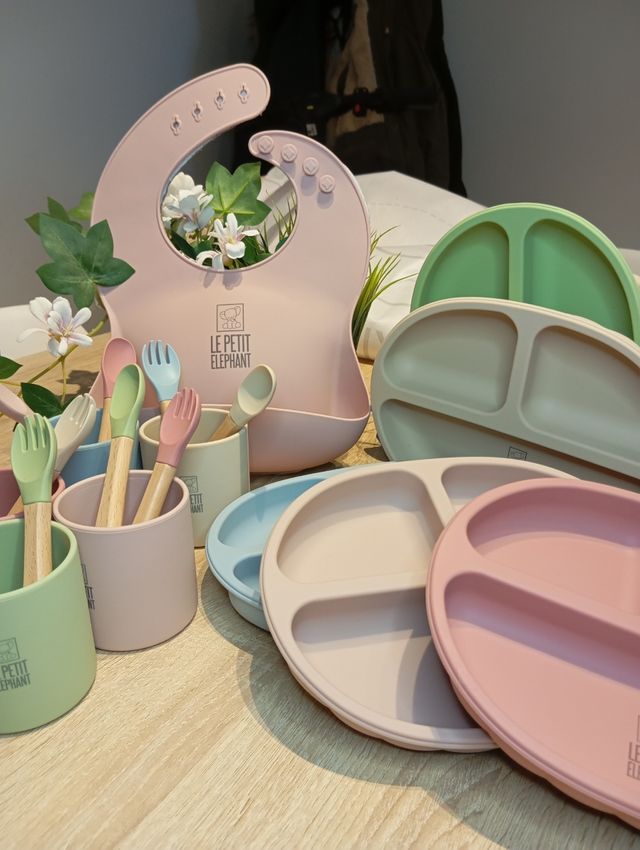 Stoviglie in silicone per bambini