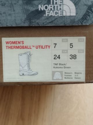 Botas North Face 38 negro