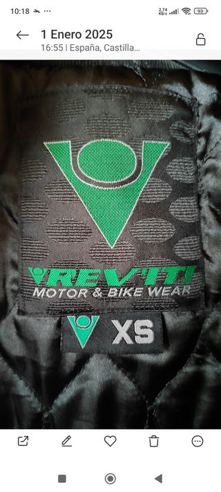 Chaqueta moto talla XS