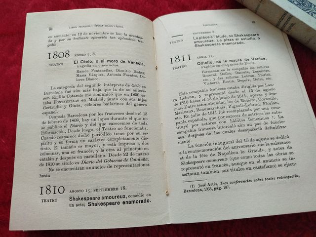 REPRESENTACIONES SHAKESPERIANAS EN ESPAÑA.