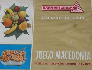 Vajilla acero inox Magefesa