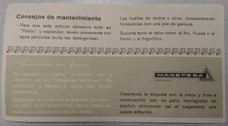 Vajilla acero inox Magefesa