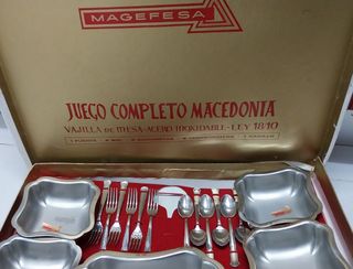 Vajilla acero inox Magefesa