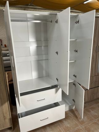 ARMARIO ROPERO WAR 3 PUERTAS BLANCO