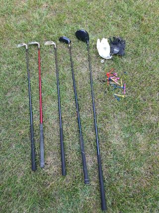 Palos golf saco y pelotas