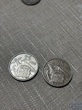 Monedas 25 pesetas 1957
