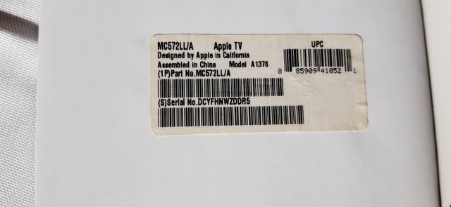 Apple TV mod. A1378