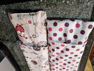 Saquitos de semillas con funda para microondas uni