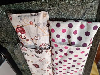 Saquitos de semillas con funda para microondas uni