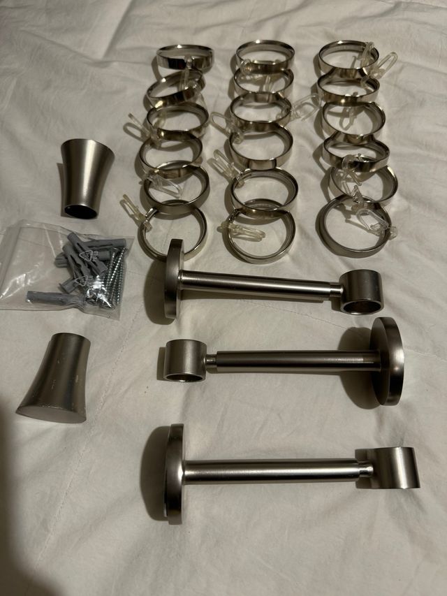 Barra cortinera acero inox