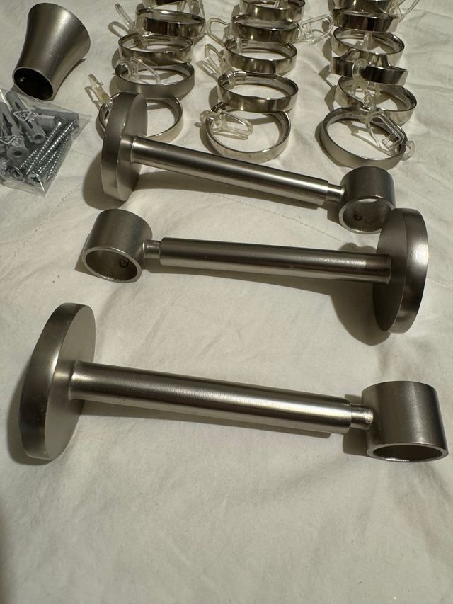 Barra cortinera acero inox