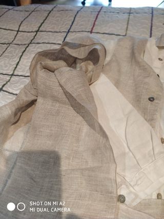 Traje de comunión chico de lino talla 10