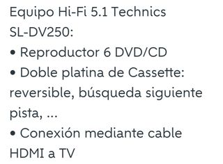 Equipo de música TECHNICS