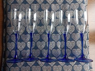 Set 5 bicchieri da spumante