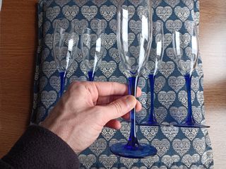 Set 5 bicchieri da spumante