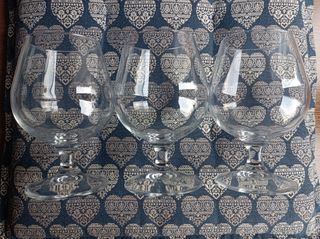 3 bicchieri da cognac
