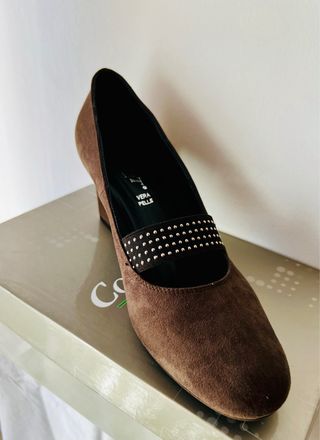 Scarpa da dinna in camoscio