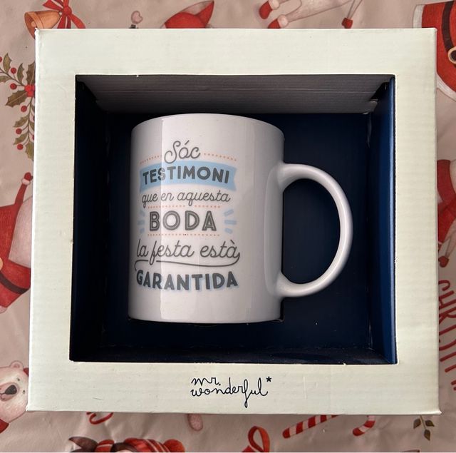 Taza testigo boda