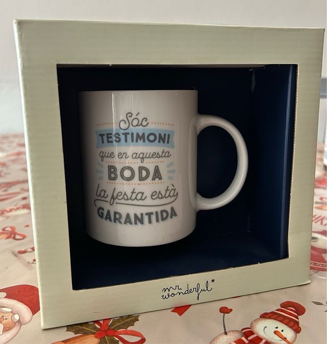 Taza testigo boda
