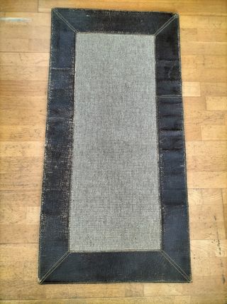 Tappeti in pelle e fibra naturale al 100%