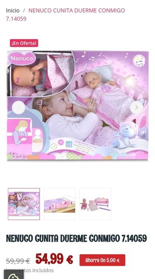 Cuna duerme conmigo Nenuco
