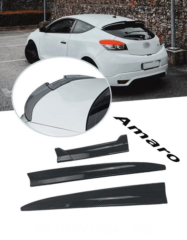 Alerón trasero universal (negro mate), 13