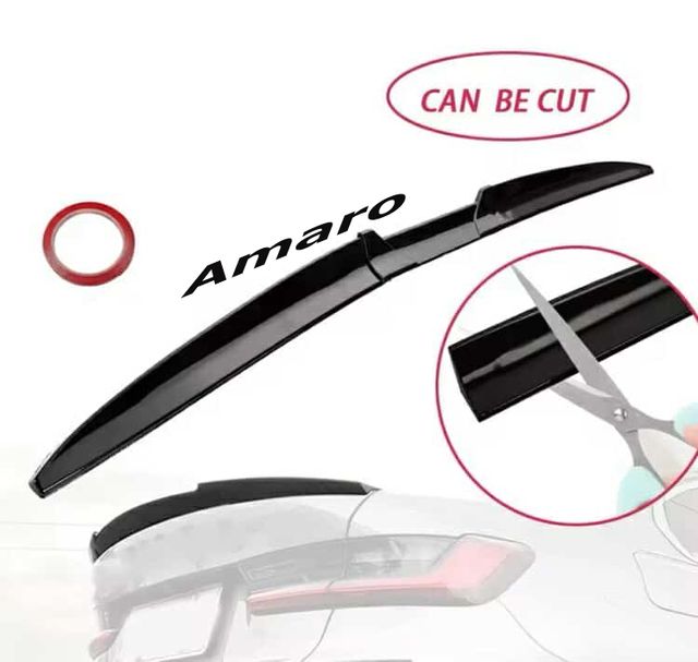 Aileron Spoiler Traseiro Universal (Preto Mate, 13