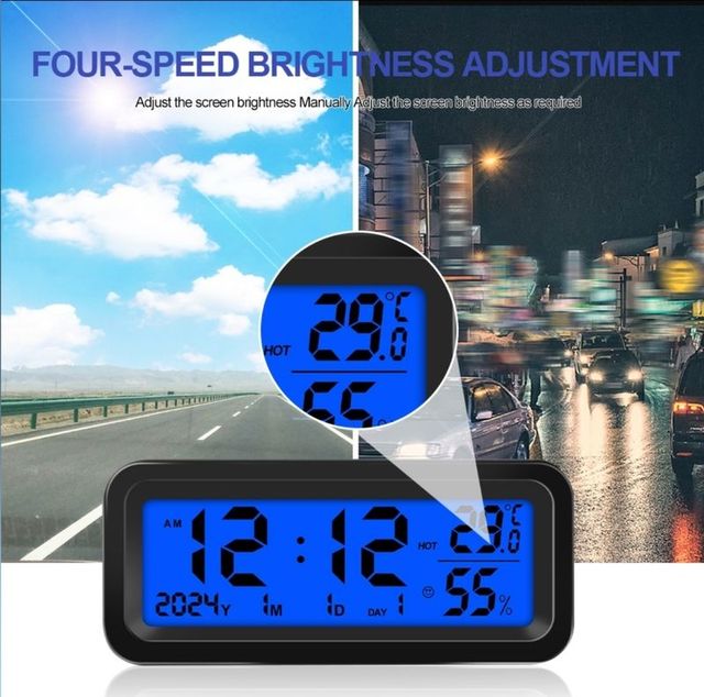 Reloj Termómetro Carga Solar Fuengirola 