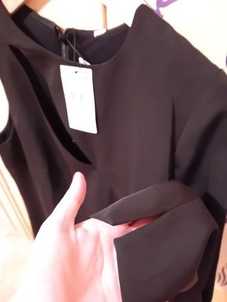 Vestido negro asimétrico 