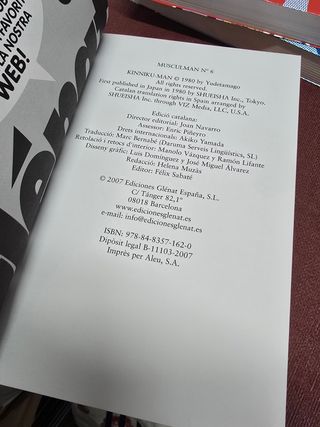 3 Tomos Manga Musculman en Catalán