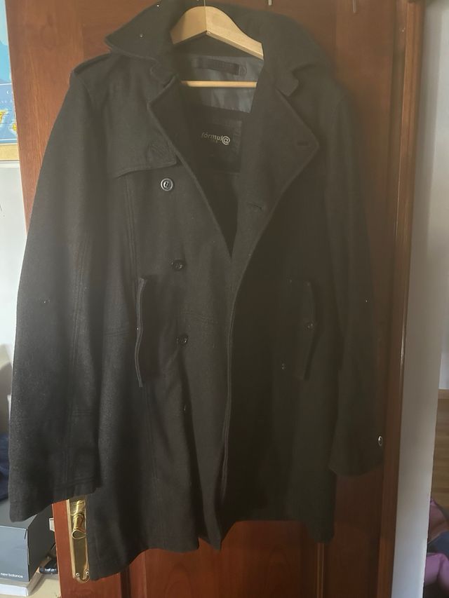 Abrigo largo formal negro