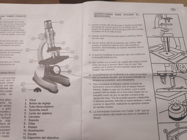Microscopio para niños