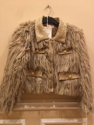 CHAQUETA DE PELO Y POLI PIEL NUEVA SIN ESTRENAR