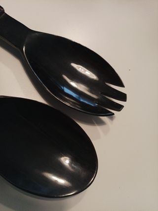 Cucharon y tenedor de repartir