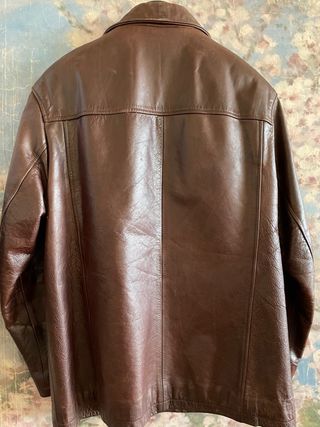Chaqueta piel auténtica hombre talla L