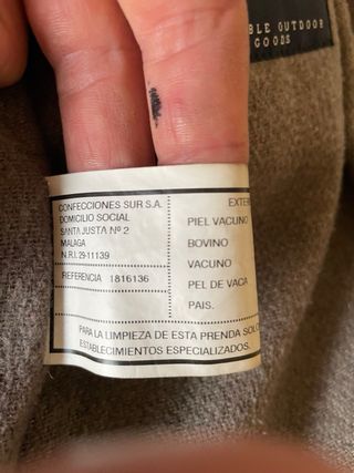 Chaqueta piel auténtica hombre talla L