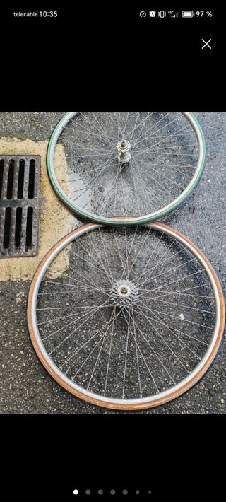 Lote de piezas de bici