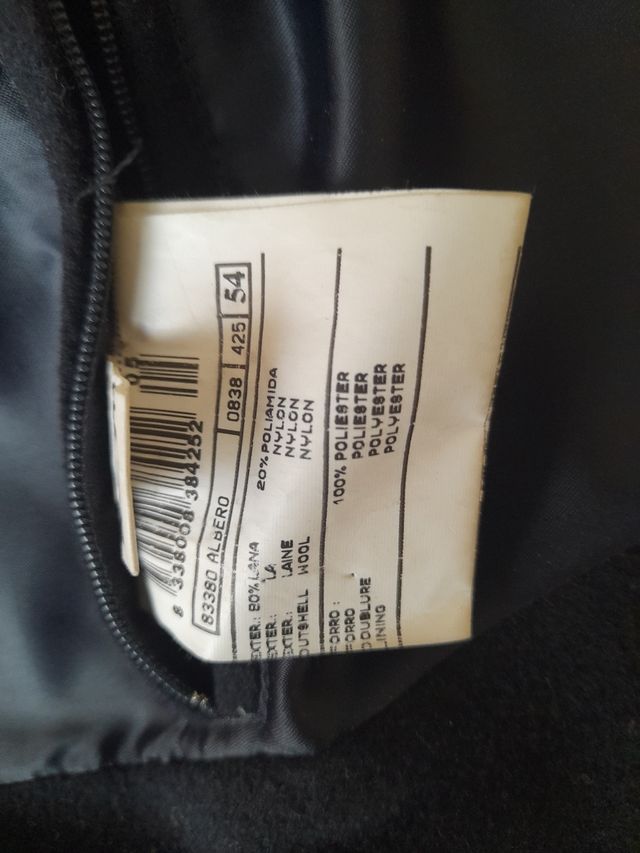 Abrigo azul marino caballero, talla 54