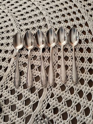 Cubertería bañada en plata