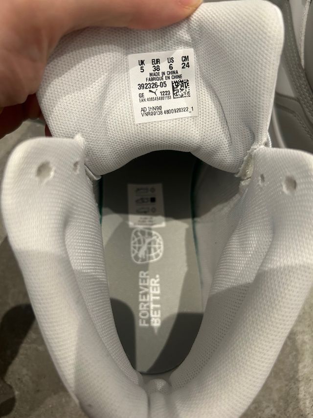 Scarpe puma mai indossate