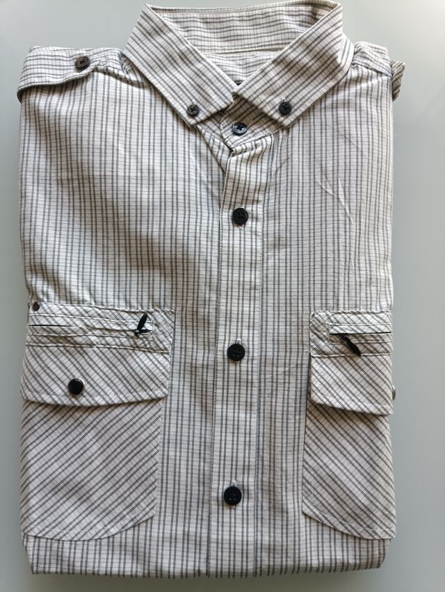 Camisa Fórmula Joven cuadros B/N