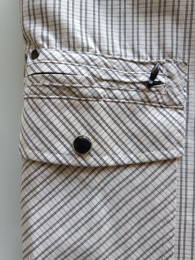 Camisa Fórmula Joven cuadros B/N