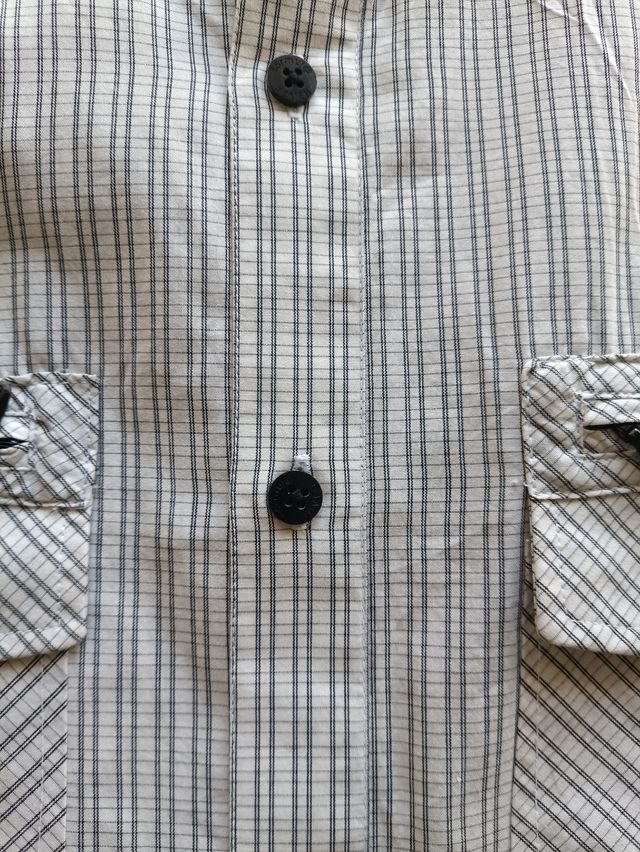 Camisa Fórmula Joven cuadros B/N