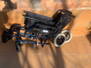 Silla de ruedas en alumini plegable xxl