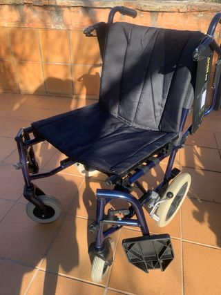 Silla de ruedas en alumini plegable xxl