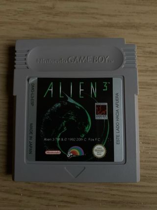 Juego Alien 3. Edición DMGL3ESP. Nintendo Gameboy