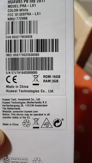 Huawei P8 lite 2017
