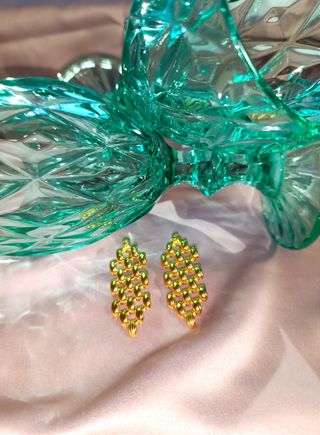 Pendientes chapados en oro 18K, nuevos