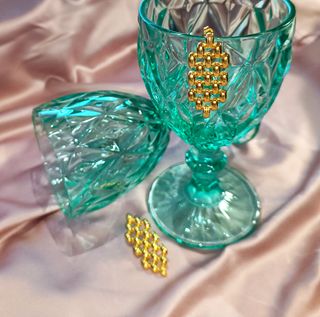 Pendientes chapados en oro 18K, nuevos